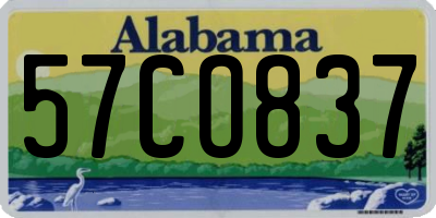 AL license plate 57CO837
