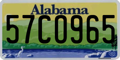 AL license plate 57CO965