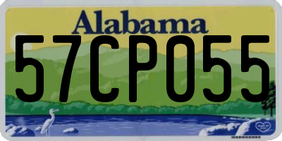 AL license plate 57CP055