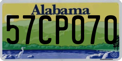 AL license plate 57CP070