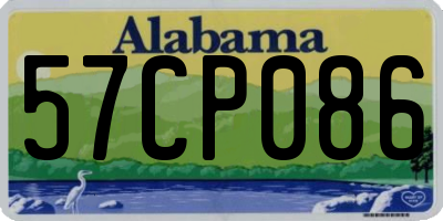 AL license plate 57CP086