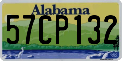 AL license plate 57CP132