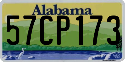 AL license plate 57CP173
