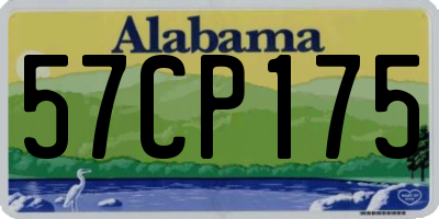 AL license plate 57CP175