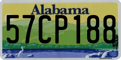 AL license plate 57CP188
