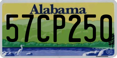 AL license plate 57CP250