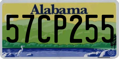 AL license plate 57CP255
