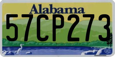 AL license plate 57CP273