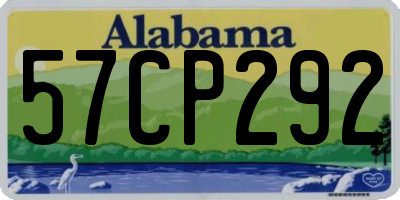AL license plate 57CP292