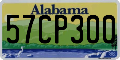 AL license plate 57CP300