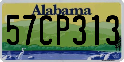 AL license plate 57CP313