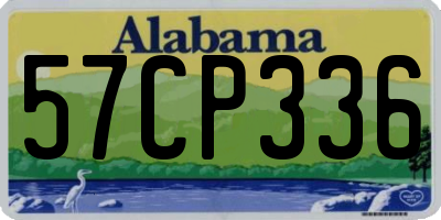 AL license plate 57CP336