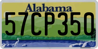 AL license plate 57CP350