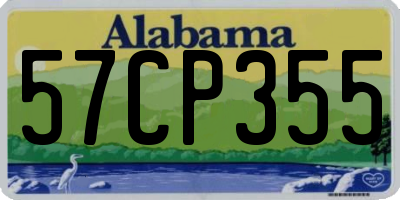 AL license plate 57CP355