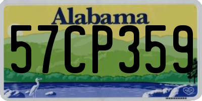 AL license plate 57CP359