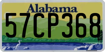 AL license plate 57CP368