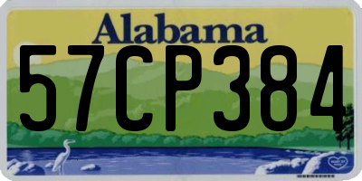 AL license plate 57CP384