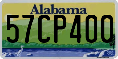 AL license plate 57CP400