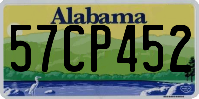 AL license plate 57CP452