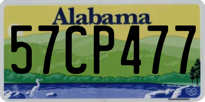 AL license plate 57CP477