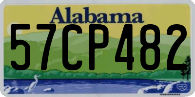 AL license plate 57CP482