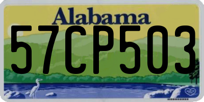 AL license plate 57CP503