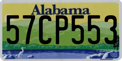 AL license plate 57CP553