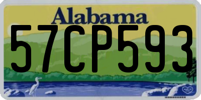 AL license plate 57CP593