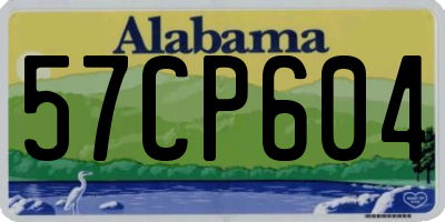 AL license plate 57CP604