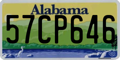 AL license plate 57CP646