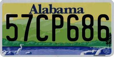 AL license plate 57CP686