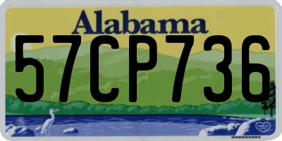 AL license plate 57CP736