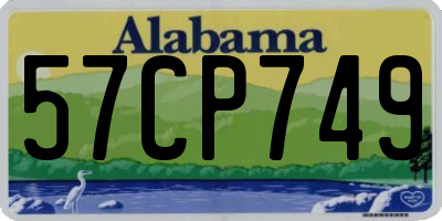 AL license plate 57CP749