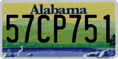 AL license plate 57CP751