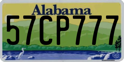 AL license plate 57CP777
