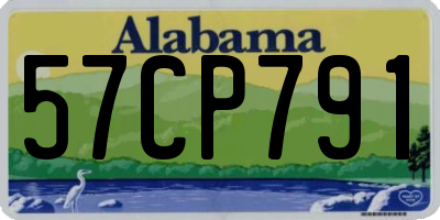 AL license plate 57CP791