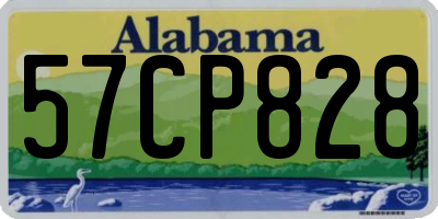 AL license plate 57CP828