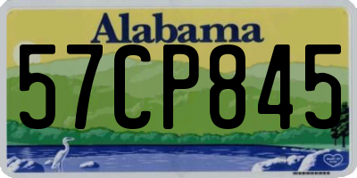 AL license plate 57CP845