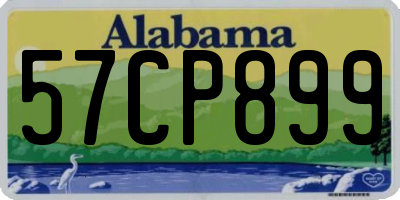 AL license plate 57CP899