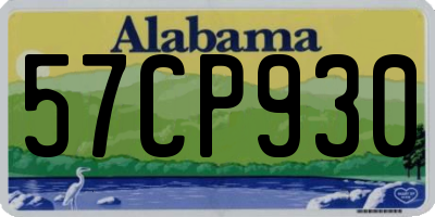 AL license plate 57CP930