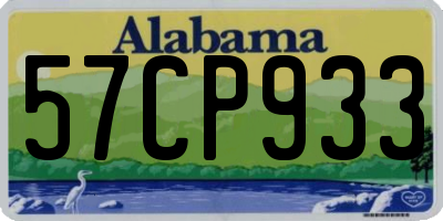 AL license plate 57CP933