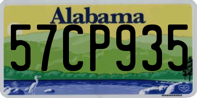 AL license plate 57CP935