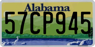 AL license plate 57CP945