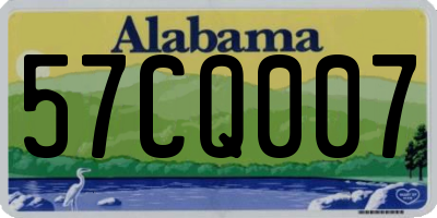 AL license plate 57CQ007