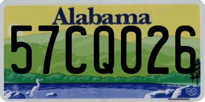AL license plate 57CQ026