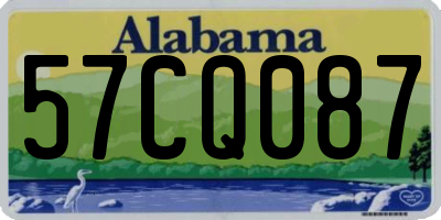 AL license plate 57CQ087