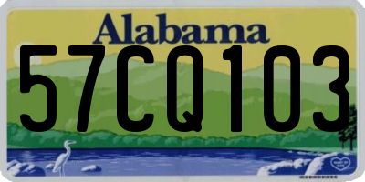 AL license plate 57CQ103