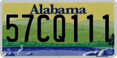 AL license plate 57CQ111