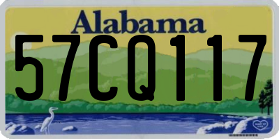 AL license plate 57CQ117