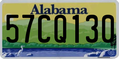 AL license plate 57CQ130